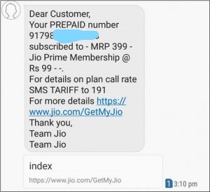 jio prepaid balance check code number