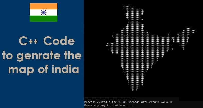 C++ Code To Generate The Map Of India