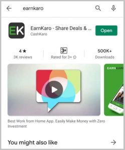EarnKaro Review - EarnKaro Playstore Rating