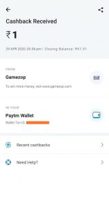 gamezop payment proof