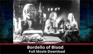 Bordello of Blood full movie download in HD 720p 480p 360p 1080p