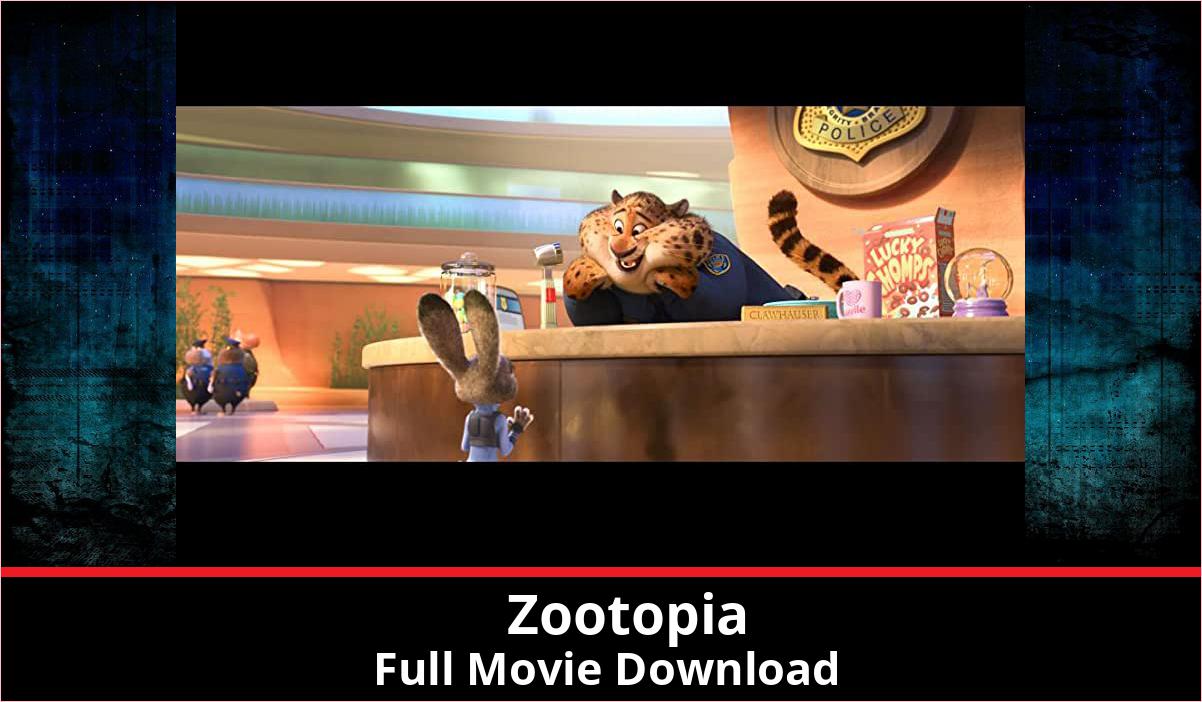 Zootopia full movie download in HD 720p 480p 360p 1080p