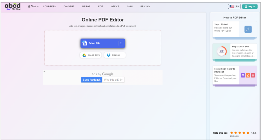 free pdf editor software